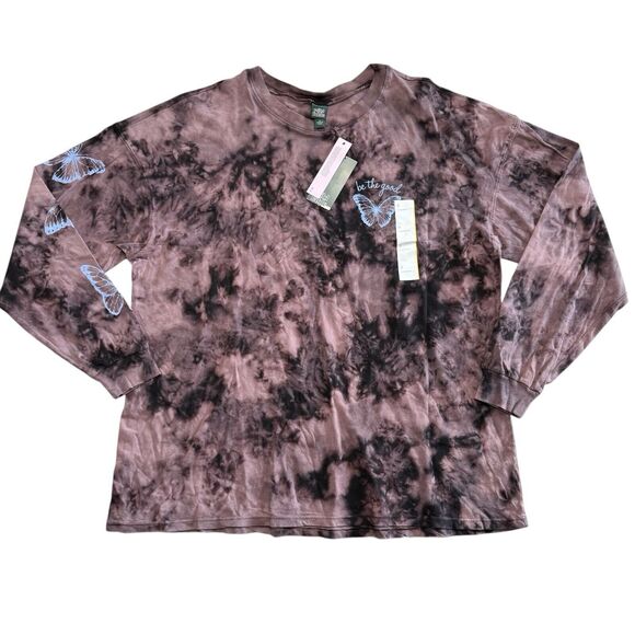 Long Sleeve Oversized T Shirt Wild Fable Tie Dye Size Small - Picture 1 of 8